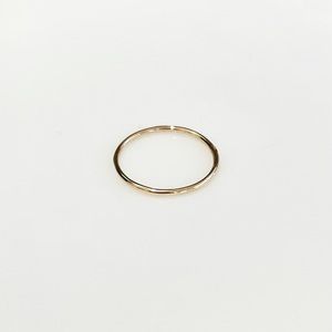 14k Yellow Gold Skinny Stacking Ring